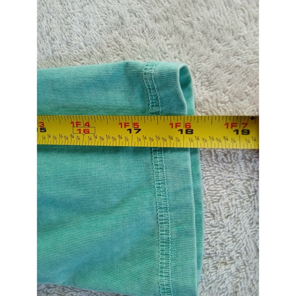 LOGO by Lori Goldstein‎ Lounge Sun Faded Cotton Sweatshirt  Green Size XS - Picture 15 of 16